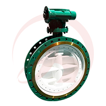 Electric flange type hard sealing butterfly valve
