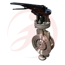 Stainless steel handle type wafer butterfly valve