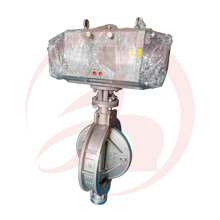 Stainless steel pneumatic wafer butterfly valve
